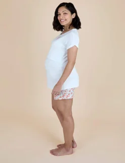 Maternity Peach Print Phamas