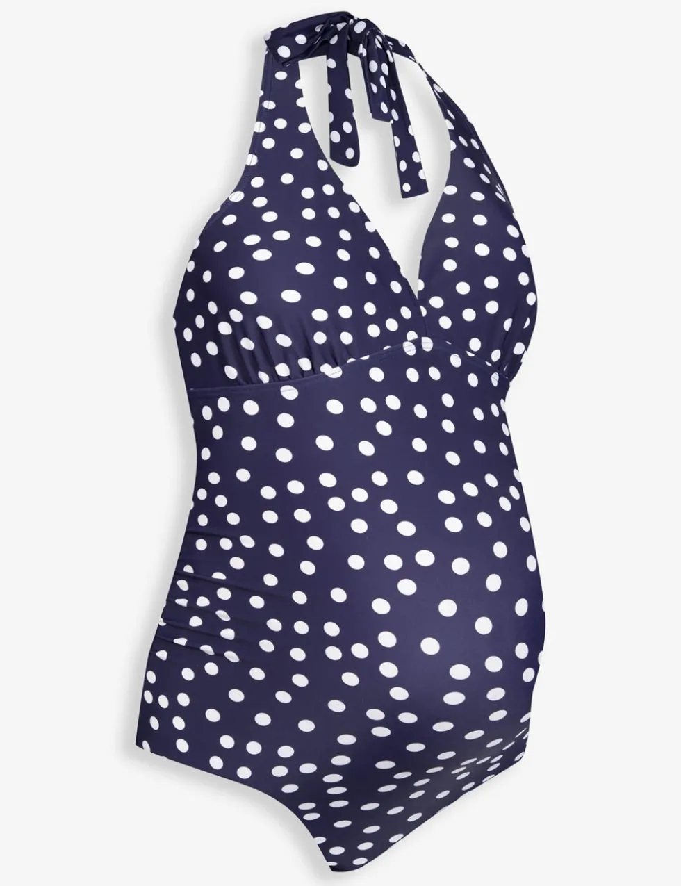 Maternity Polka Dot Halterneck Swimsuit