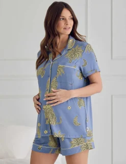 Maternity Printed Shortie Set