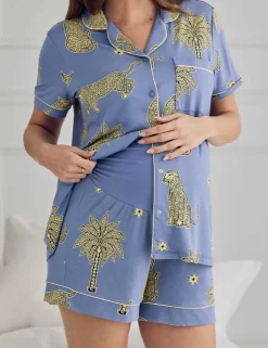 Maternity Printed Shortie Set
