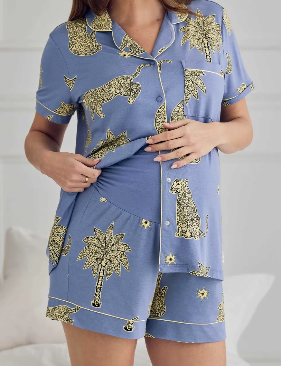 Maternity Printed Shortie Set