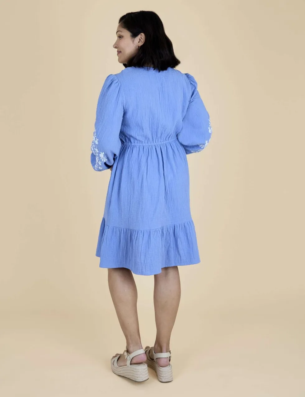 Maternity Pure Cotton Mini Smock Dress