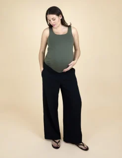 Maternity Pure Cotton Straight Leg Trousers