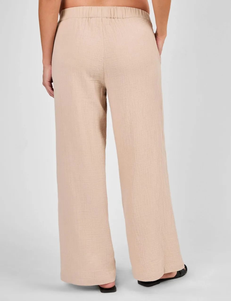 Maternity Pure Cotton Textured Trousers