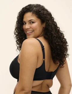 Matilda Mesh Embroidery Wired Plunge Bra DD-K
