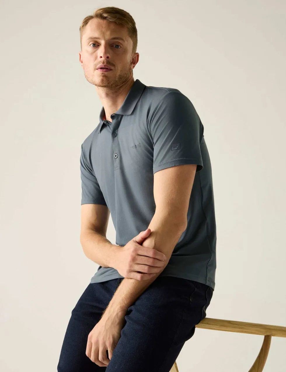 Maverik Stretch Tipped Collar Polo Shirt