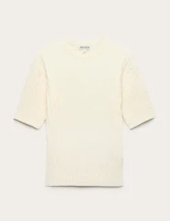 Merino Rich Textured Knitted T-Shirt