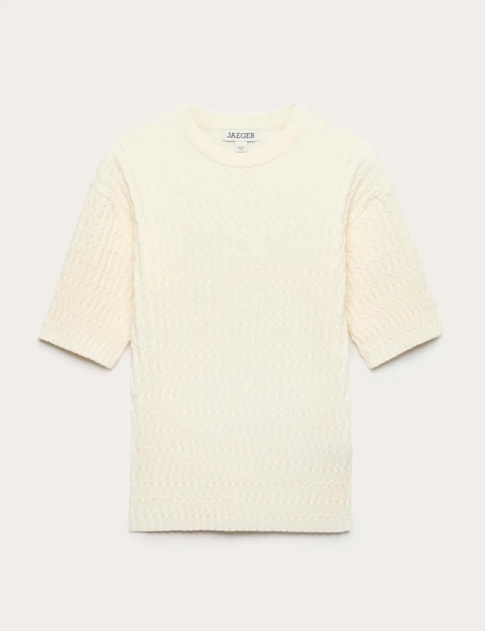 Merino Rich Textured Knitted T-Shirt
