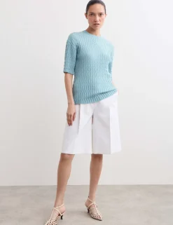 Merino Rich Textured Knitted T-Shirt