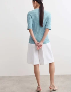Merino Rich Textured Knitted T-Shirt