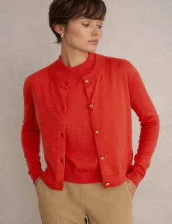 Merino Wool Rich Button Front Cardigan