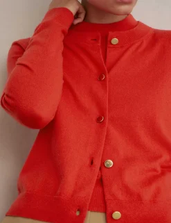 Merino Wool Rich Button Front Cardigan