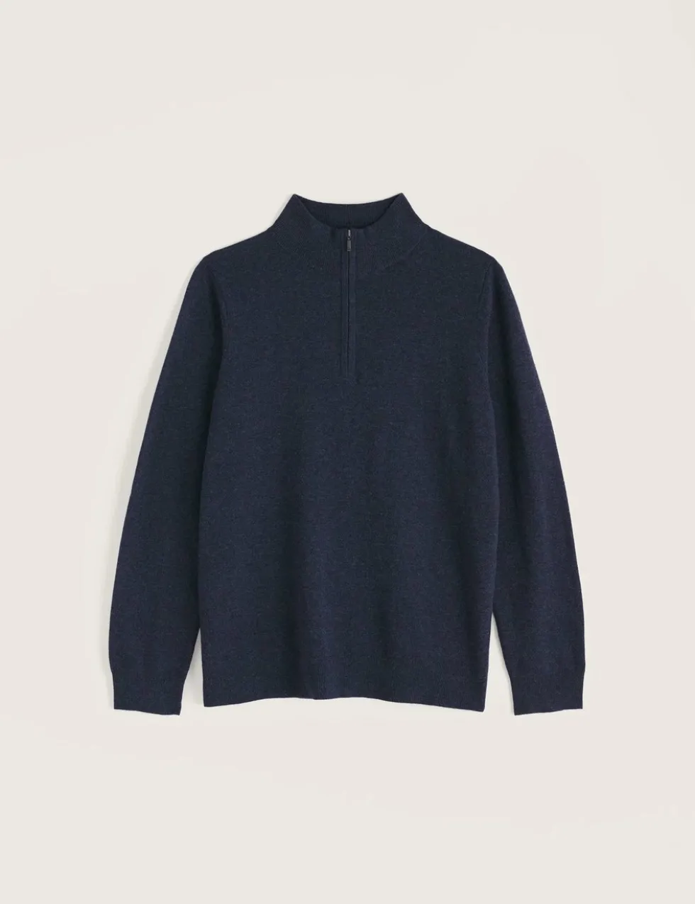 Merino Wool Rich Half Zip Jumper