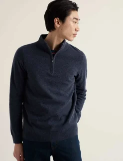 Merino Wool Rich Half Zip Jumper