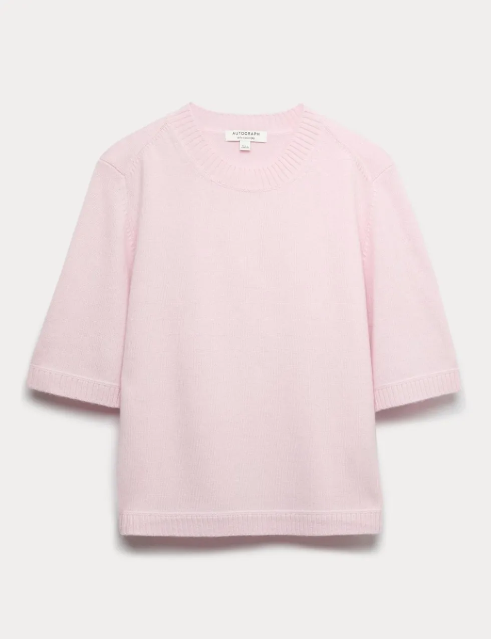 Merino Wool Rich Knitted Top with Cashmere