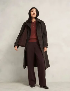 Merino Wool Rich Polo Neck Jumper