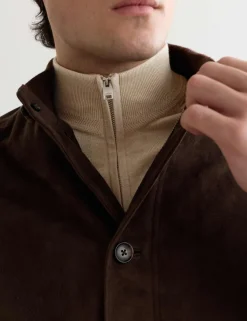 Merino Wool with Silk Half Zip Jumper
