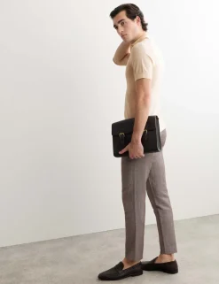 Merino Wool with Silk Knitted Polo Shirt