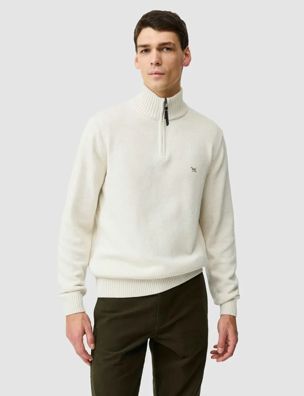 Merrick Bay Pure Cotton Half Zip Jumper