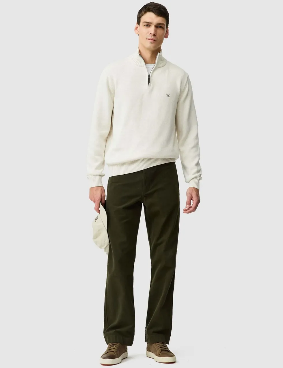 Merrick Bay Pure Cotton Half Zip Jumper