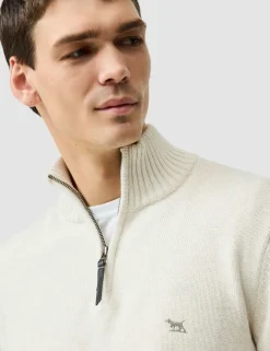 Merrick Bay Pure Cotton Half Zip Jumper