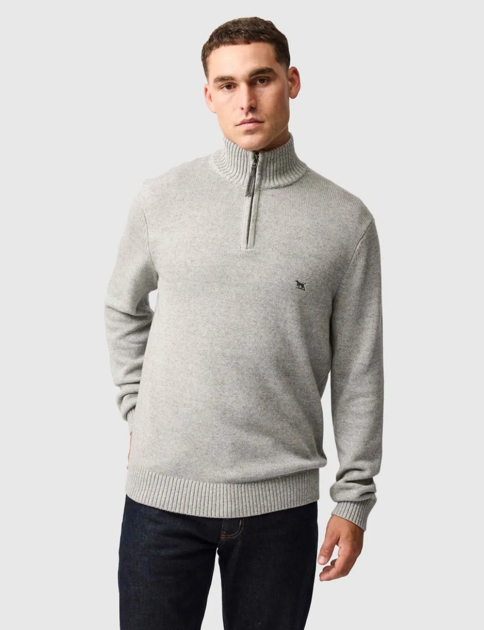 Merrick Bay Pure Cotton Half Zip Jumper