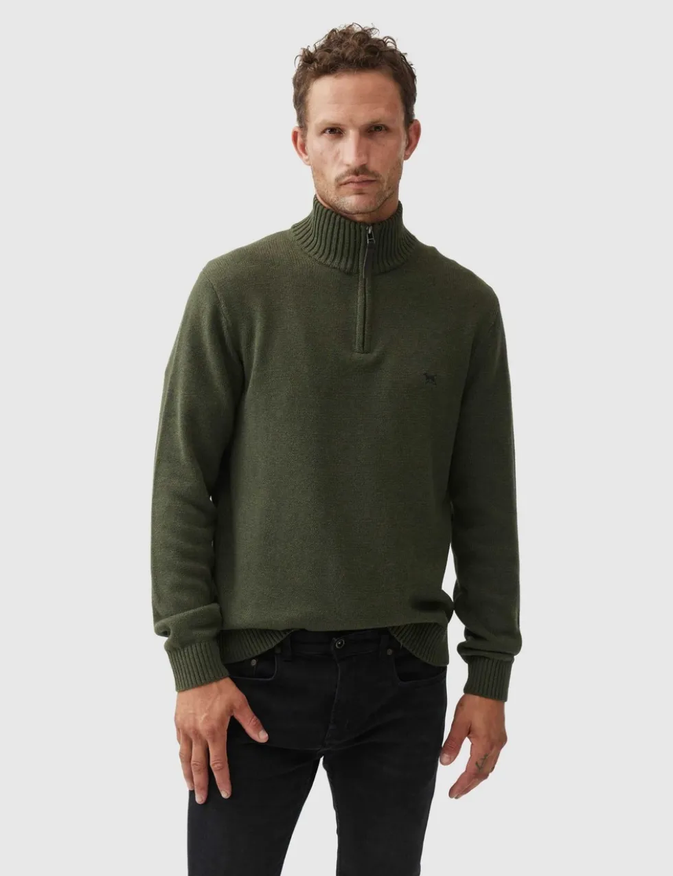 Merrick Bay Pure Cotton Half Zip Jumper