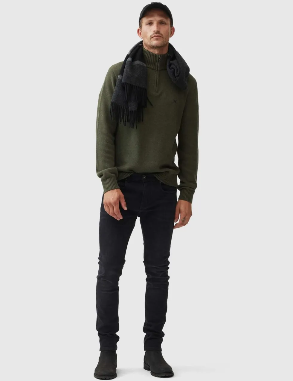 Merrick Bay Pure Cotton Half Zip Jumper