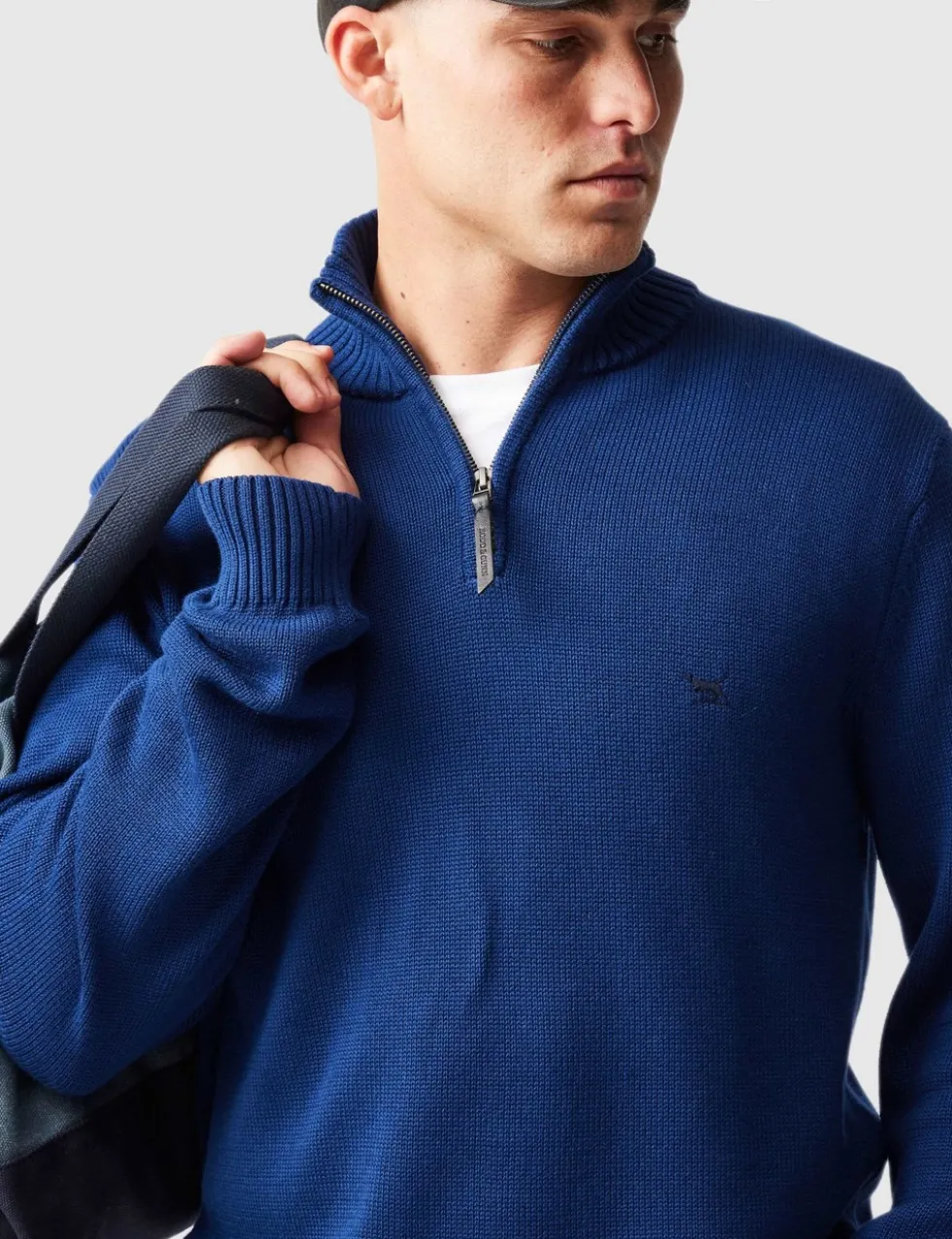 Merrick Bay Pure Cotton Half Zip Jumper