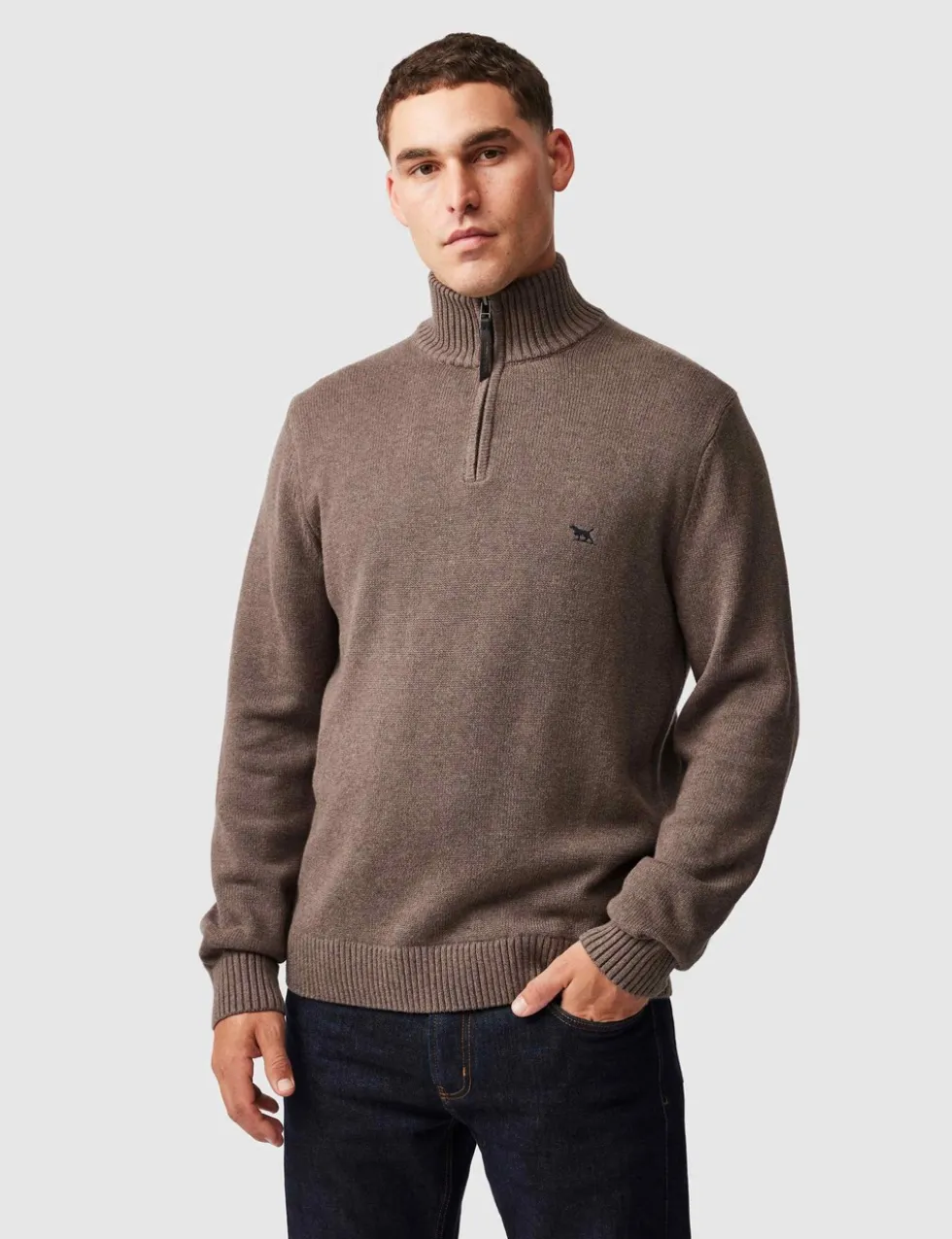 Merrick Bay Pure Cotton Half Zip Jumper