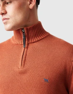 Merrick Bay Pure Cotton Half Zip Jumper