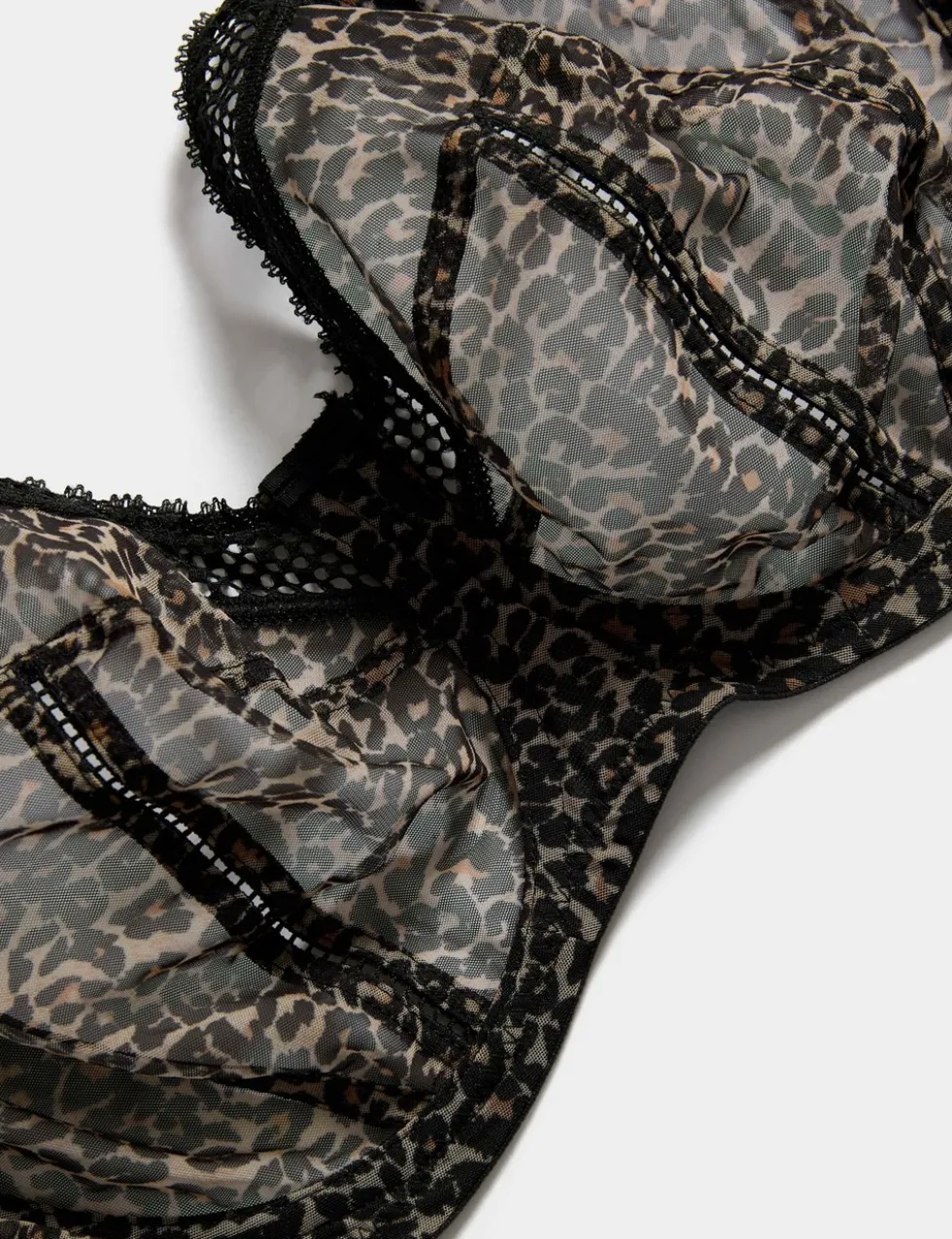 Mesh Wired Extra Support Bra F-J