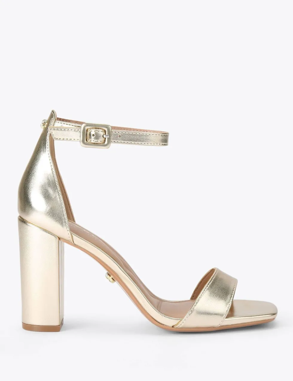 Metallic Block Heels