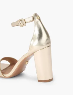 Metallic Block Heels