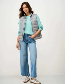 Metallic Padded Quilted Gilet