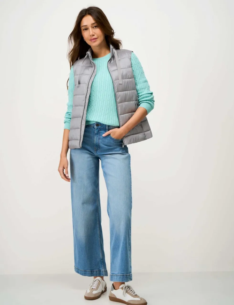 Metallic Padded Quilted Gilet