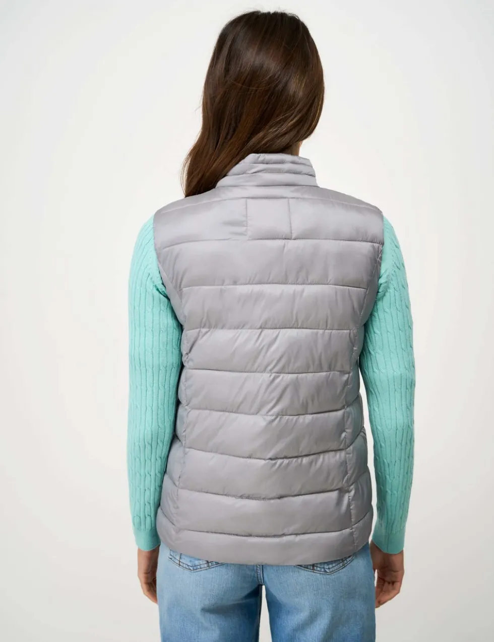 Metallic Padded Quilted Gilet