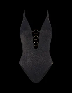 Metallic Ring Detail Swimsuit