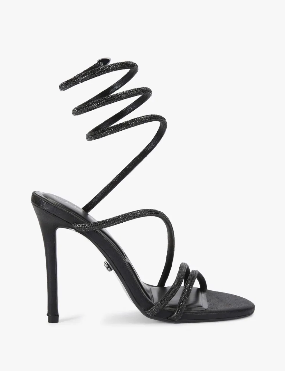 Metallic Sparkle Strappy Stiletto Heel Sandals