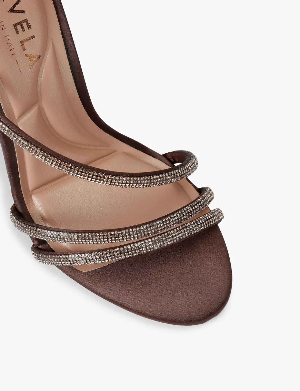 Metallic Sparkle Strappy Stiletto Heel Sandals