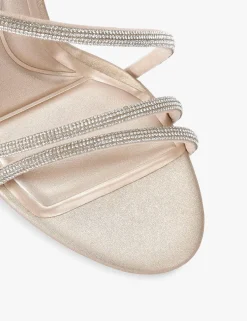Metallic Sparkle Strappy Stiletto Heel Sandals