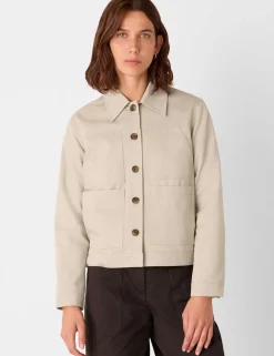 Mia Cotton Blend Utility Jacket