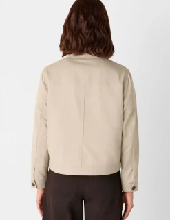 Mia Cotton Blend Utility Jacket