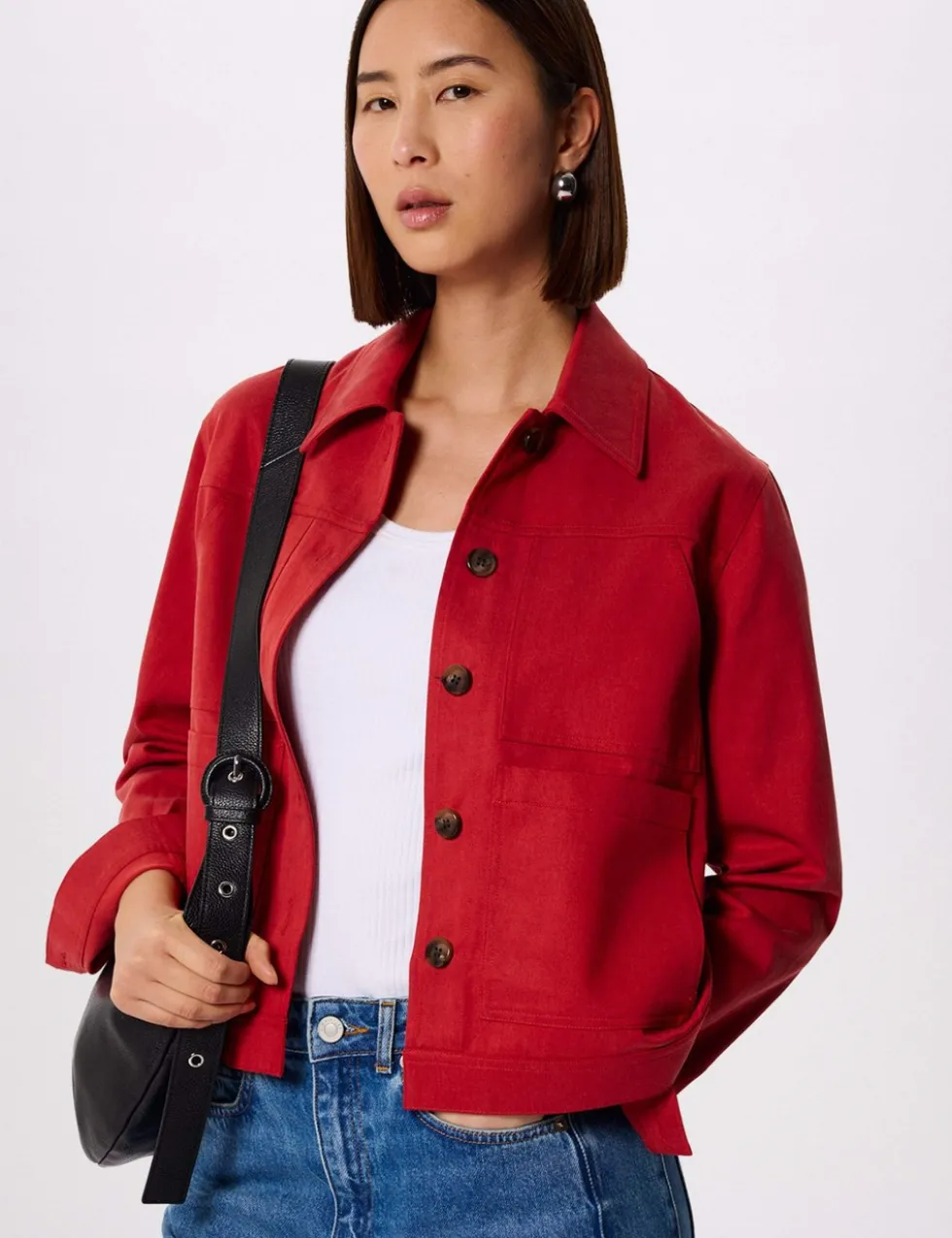 Mia Cotton Blend Utility Jacket