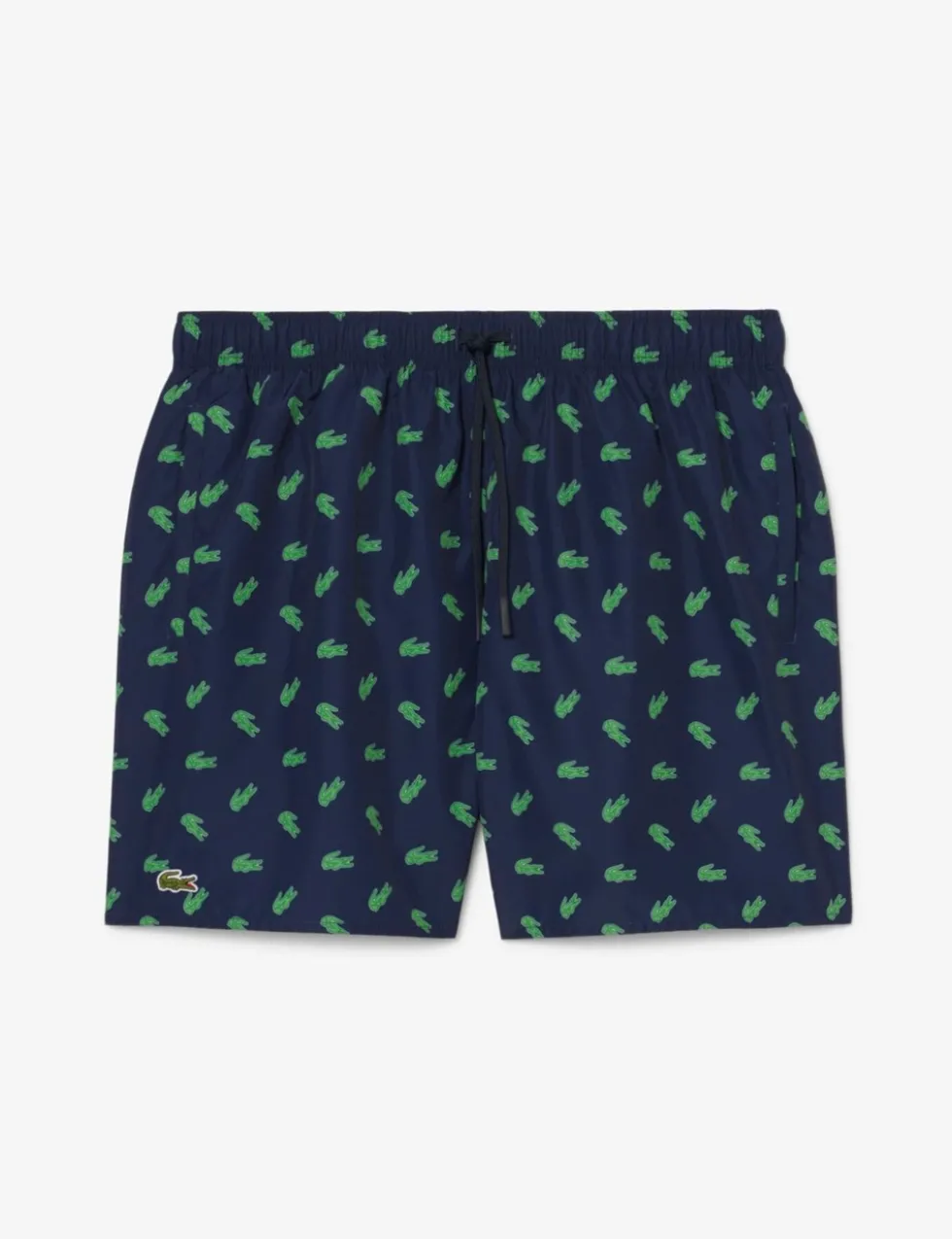 Mid Length Crocodile Print Swim Trunks