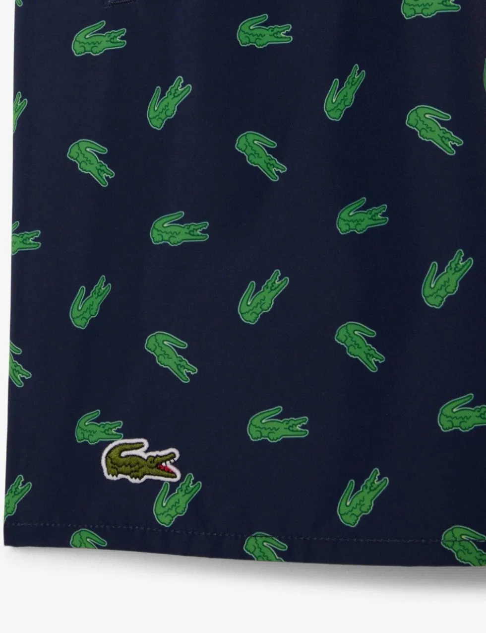 Mid Length Crocodile Print Swim Trunks
