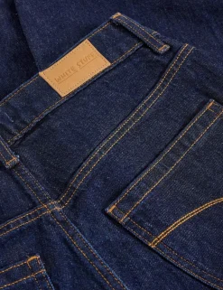 Mid Rise Barrel Ankle Grazer Jeans