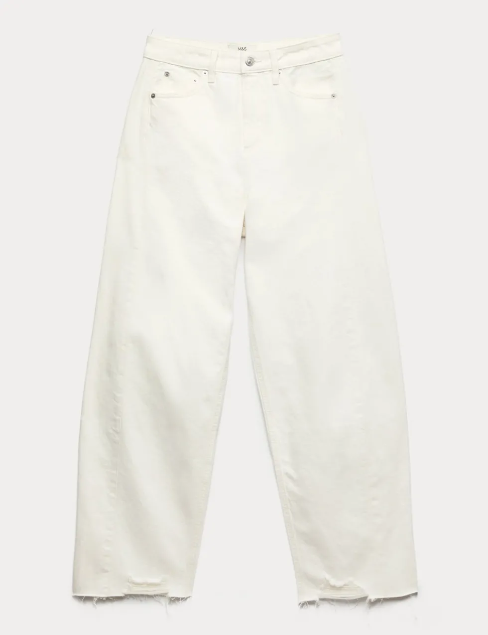Mid Rise Barrel Jeans