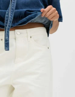 Mid Rise Barrel Jeans