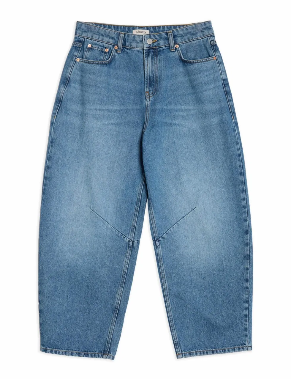 Mid Rise Barrel jeans